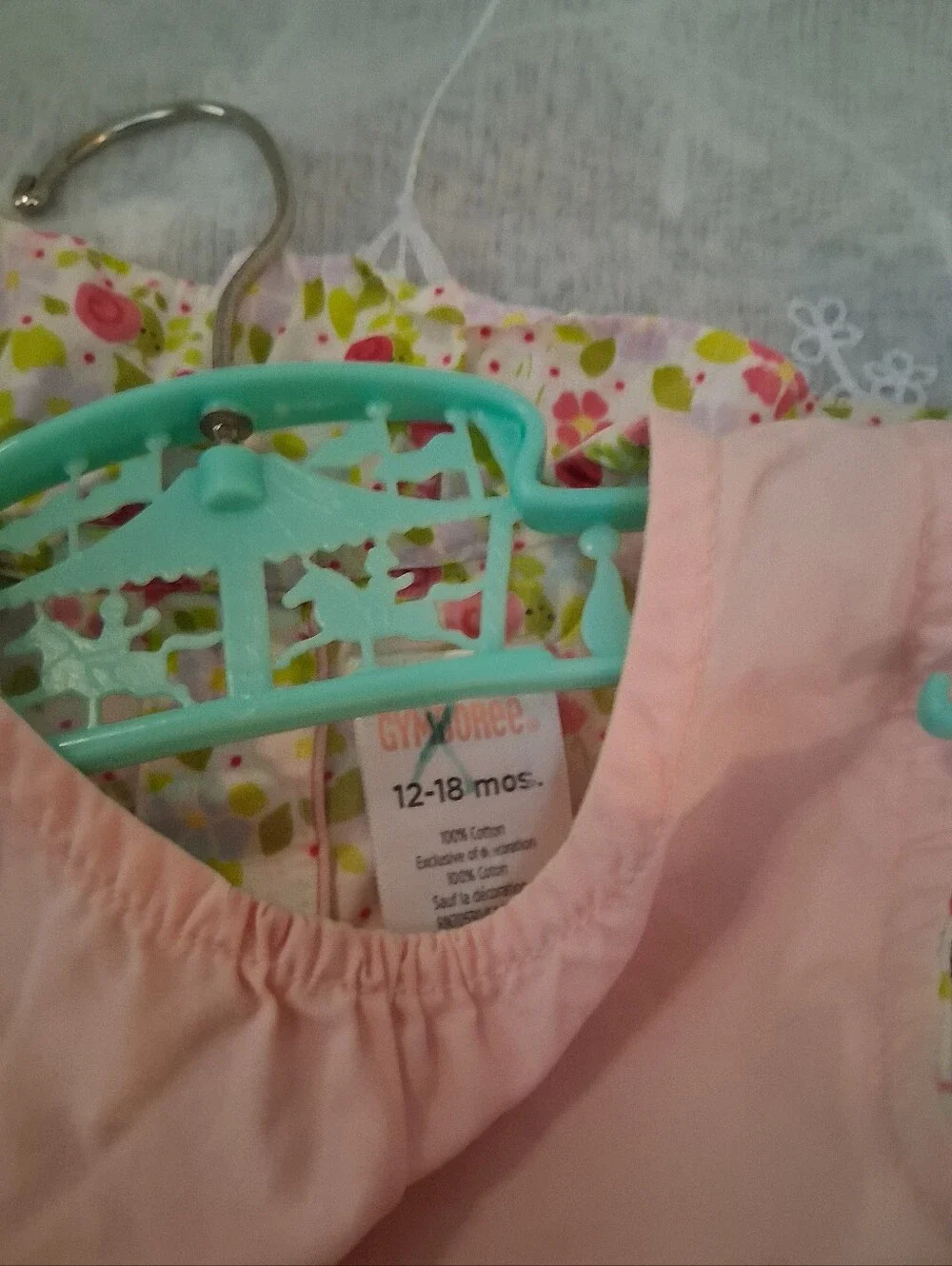 Gymboree 2011 Mini Blooms Pink Snail Appliqued Dress With Matching Pants